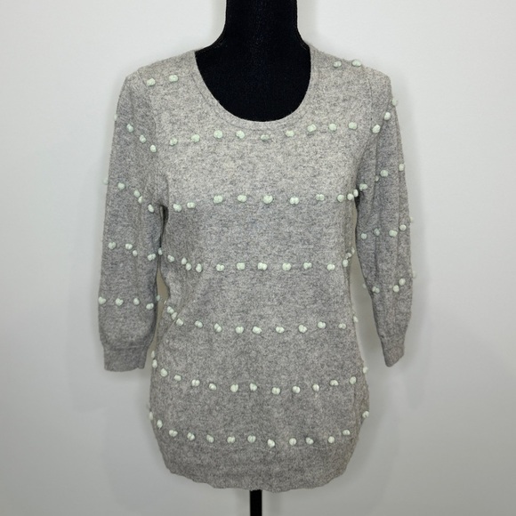 J. Crew Gray Wool Blend Women's Sweater (S) - Picture 2 of 8